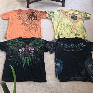 affliction Xzavior 4 shirts